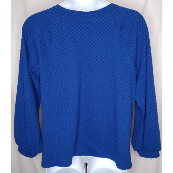 ELLE Cobalt Txtd Knit Top - Picture 6 of 8